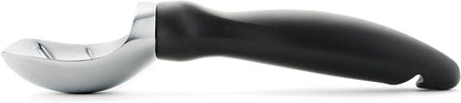 Spring Chef Heavy Duty Ice Cream Scoop - Comfortable Handle for Gelato, Sorbet & More | Dishwasher Safe Metal - Black