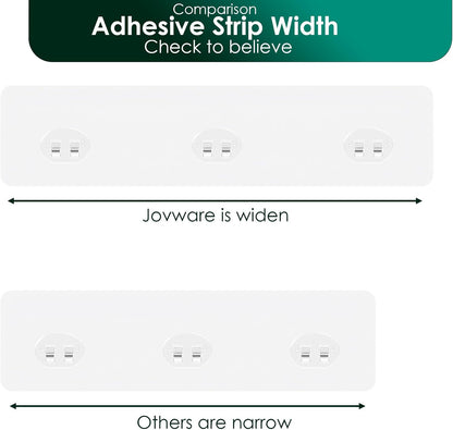 Skiennix Shower Caddy Adhesive Replacement Stickers - 4 Pack with 3 Hooks for Easy Installation
