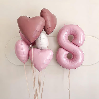 Skiennix 40'' Pink Number 9 Balloon - Self-Inflating Foil for 9th Birthday Party Decorations