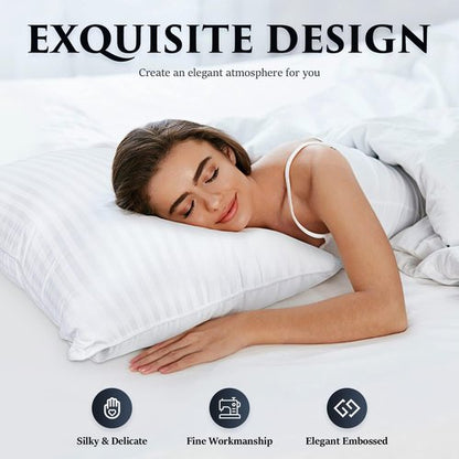 COZSINOOR Queen Bed Pillows - Soft & Supportive | Pack of 2, White Color