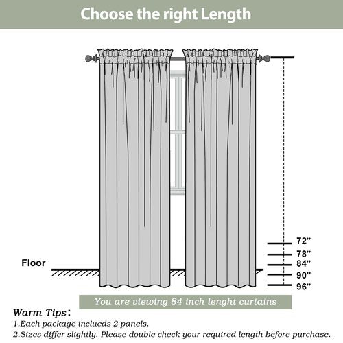 OWENIE Gold Sheer Curtains 84 Inch Length 2 Panels Set, Light Filtering Voile Fimly Sheer Drapes for Living Room/Bedroom, 2pcs, Gold Solid Rod Pocket Sheer Curtains, Each 42" W x 84" L
