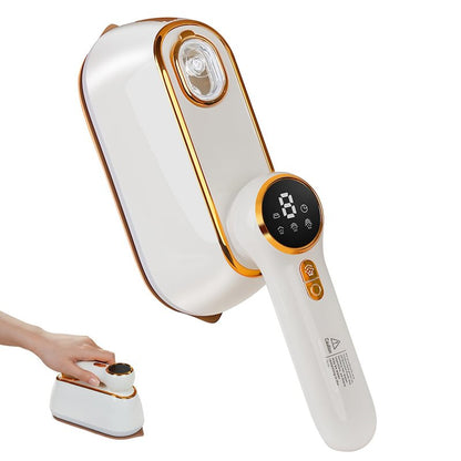 Travel Steamer & Iron for Clothes – Handheld Clothing Steamer, 10s Fast Heating, 4 Modes, LCD Display, 180° Swivel Handle, Garment Steam Wrinkle Remover 2-in-1 for Home and Business