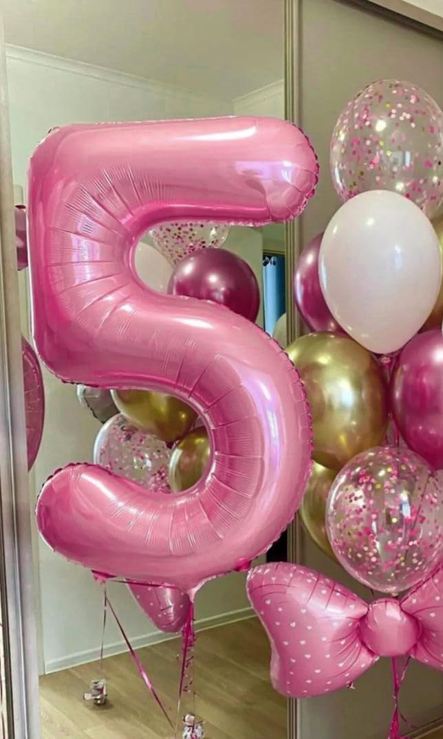 Pearlescent Pink Number Balloon - 40 Inch 0 Balloon for Birthday Celebrations | Party Supplies for Women