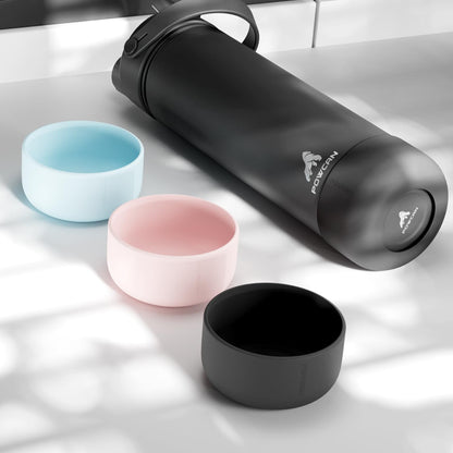 POWCAN Silicone Water Bottle Boot - Anti-Slip, Non-Toxic Protective Sleeve for Extra Durability