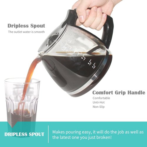 Black and Decker 12-Cup Replacement Carafe - Compatible with CM1160B & CM1160W Models