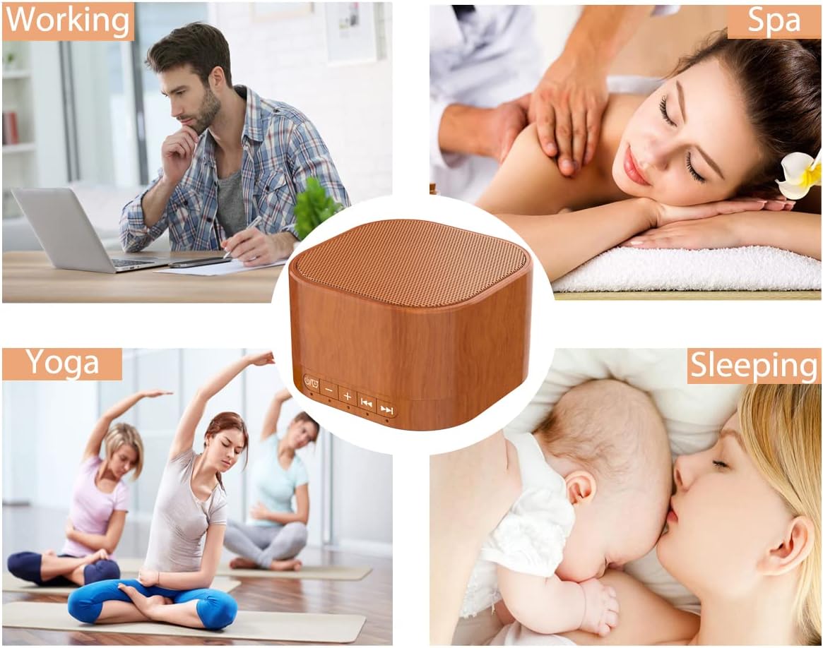Skiennix White Noise Machine - 20 Soothing Sounds with Memory Function | Sleep Timer for All Ages