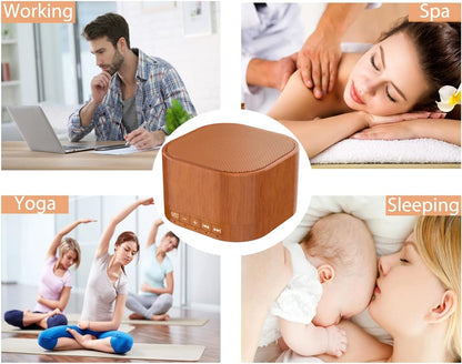 Skiennix White Noise Machine - 20 Soothing Sounds with Memory Function | Sleep Timer for All Ages