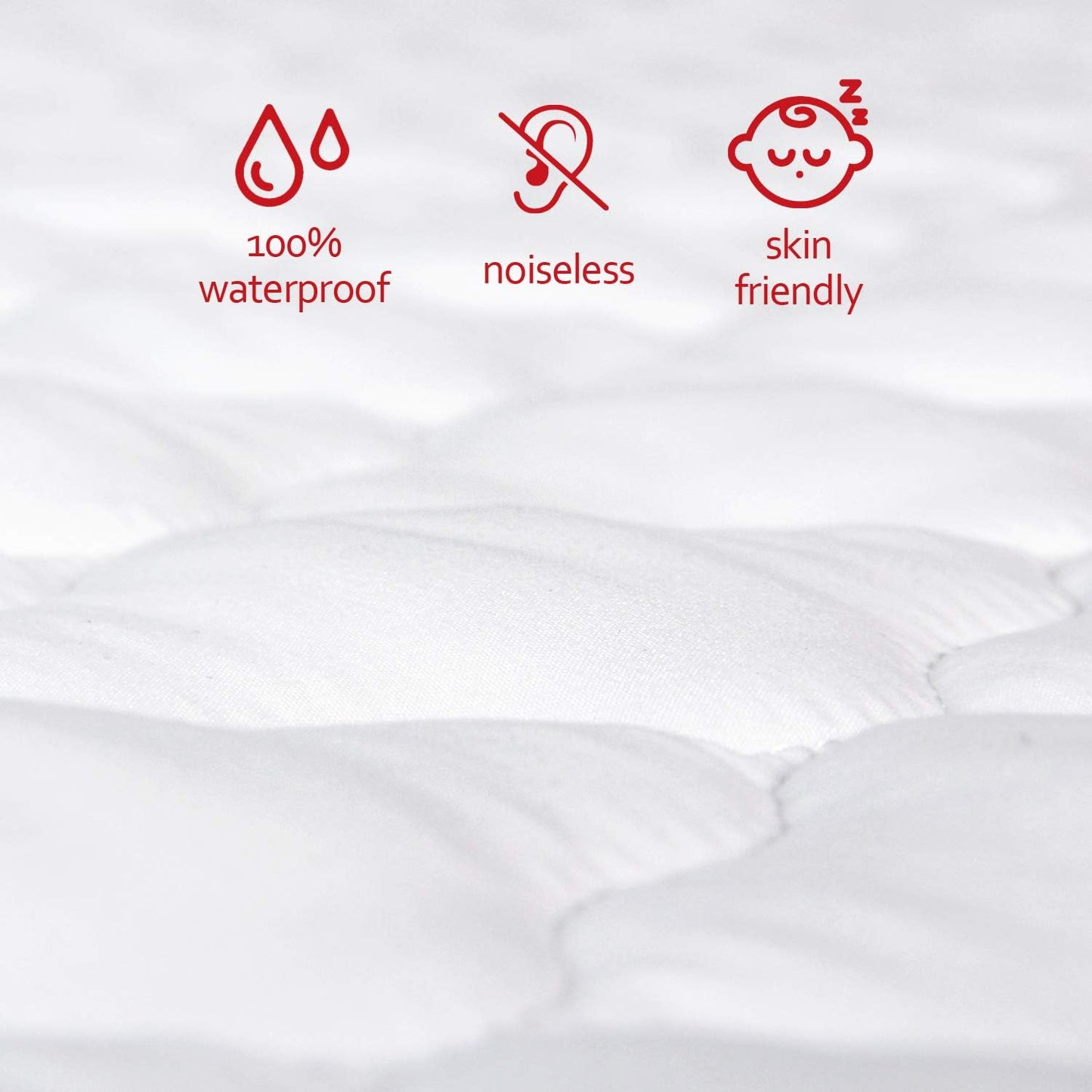 Skiennix Waterproof Pack and Play Mattress Pad - Fitted Cotton Protector for Graco Play Yard & Mini Crib