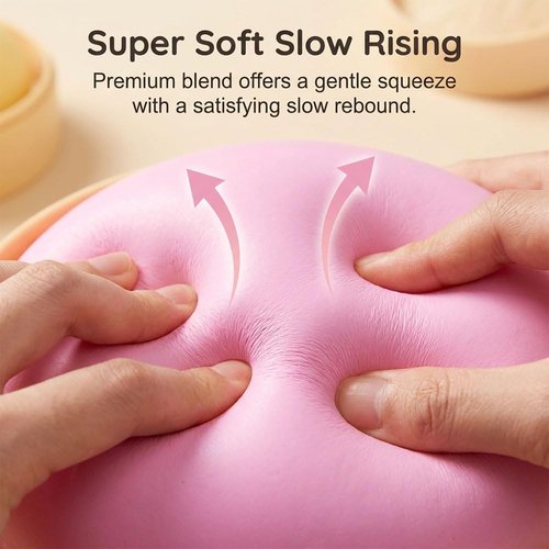 Giant Dumpling Squishy - Jumbo Soft Slow Rising Stress Ball | Extra Large Purple Fidget Toy for Adults
