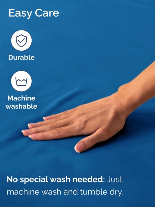 Extra Deep Queen Fitted Sheet - Hotel Luxury Single Fitted Sheet Only - Easily Fits 18 inch to 24 inch Mattress - Ultra Soft, Wrinkle & Fade Free w/Extra Deep Pocket - Breathable & Comfy - Royal Blue