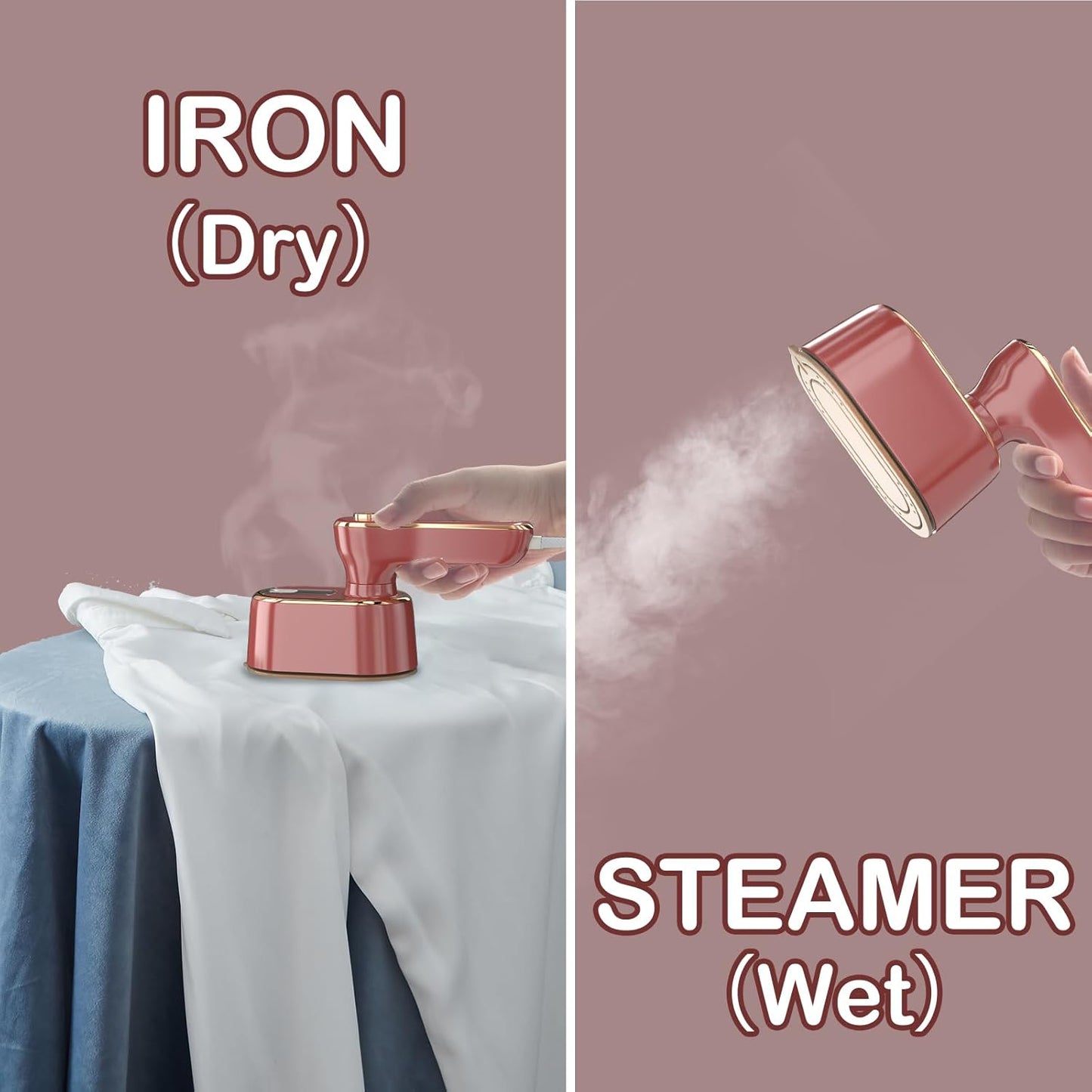 Winered Travel Steamer Iron - Mini Portable Ironing Machine for College Dorm & Home Essentials