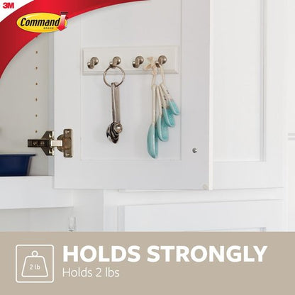 Command HOM-18Q-ES Key Rail - Quartz Color | Durable Key Organizer for Easy Access