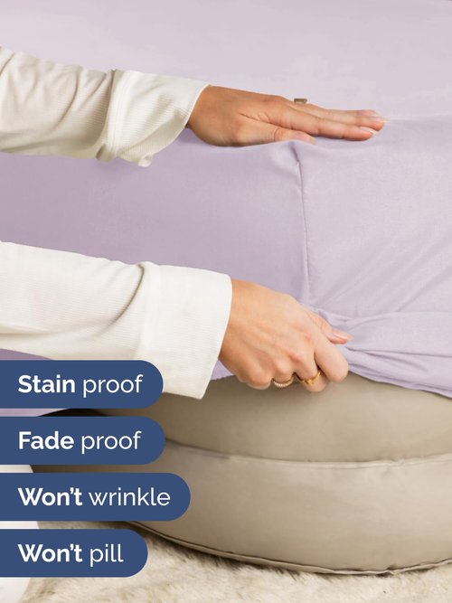 Extra Deep Twin Fitted Sheet - Hotel Luxury Single Fitted Sheet Only - Easily Fits 18 inch to 24 inch Mattress - Ultra Soft, Wrinkle Free with Extra Deep Pockets - Breathable & Comfy - Light Lavender