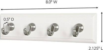 Command HOM-18Q-ES Key Rail - Quartz Color | Durable Key Organizer for Easy Access