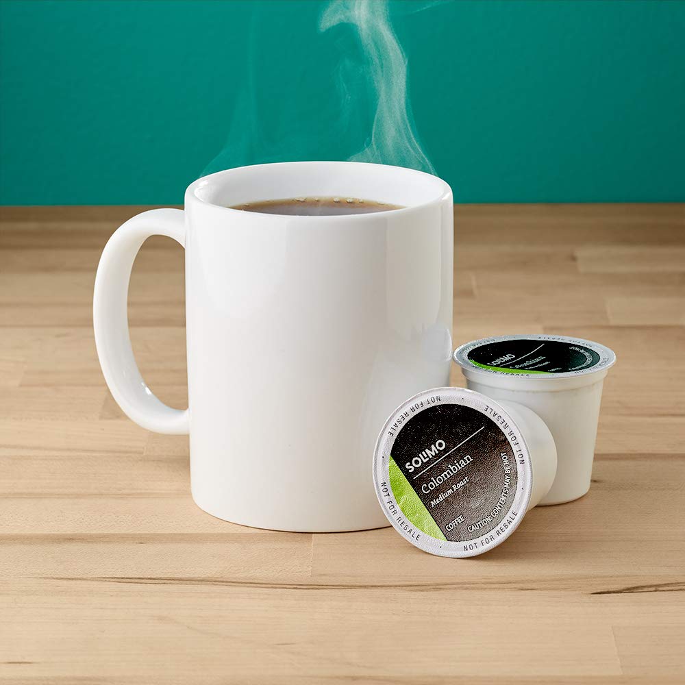Solimo Medium Roast Colombian Coffee Pods - Compatible with Keurig 2.0 | 100 Count