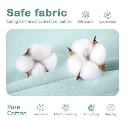 Mosebears Sleep Sack Baby Winter Wearable Blanket with 2-Way Zipper,2.5 TOG Cotton Sleep Sack Unisex (Calm Sage, 6-12 Months)