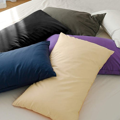 FLXXIE Pillow Cases - Soft Microfiber Queen Pillow Covers | Wrinkle Resistant, 2-Piece Set, Black 20x30