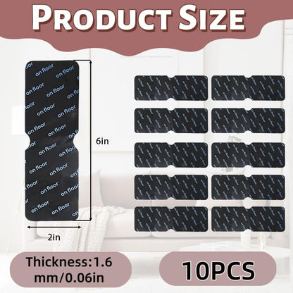 Skiennix Non-Slip Carpet Grippers - Strong Adhesive Pads for Area Rugs | Removable & Washable (10pcs)