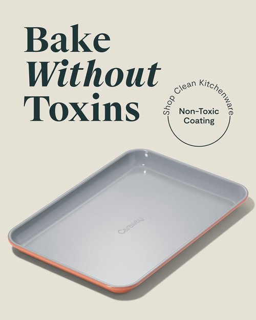 Caraway Nonstick Ceramic Baking Sheet - Non-Toxic, PTFE & PFOA Free | 9x13” Mini Sheet Pan in Perracotta
