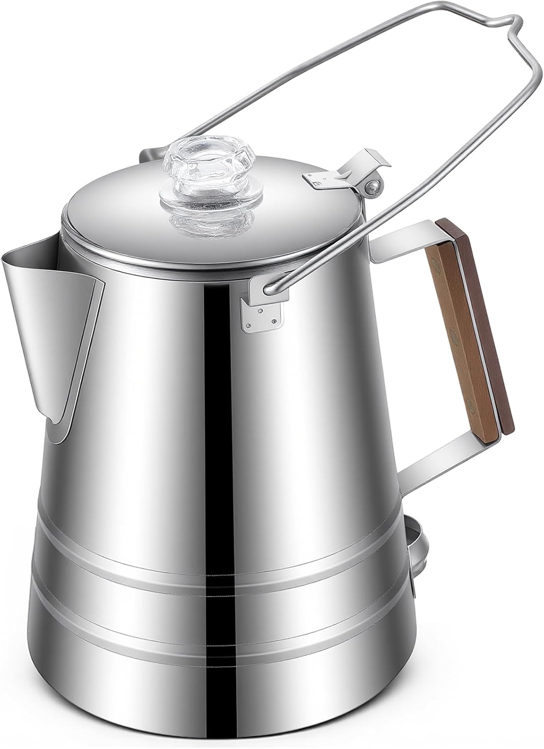 Skiennix 28-Cup Stainless Steel Percolator Coffee Pot - Large Capacity for Camping & Outdoor Use