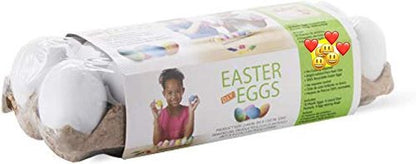 DIY Dyable Craft Eggs - 12 Plastic Decorating Eggs | No Cooking Required by Skiennix