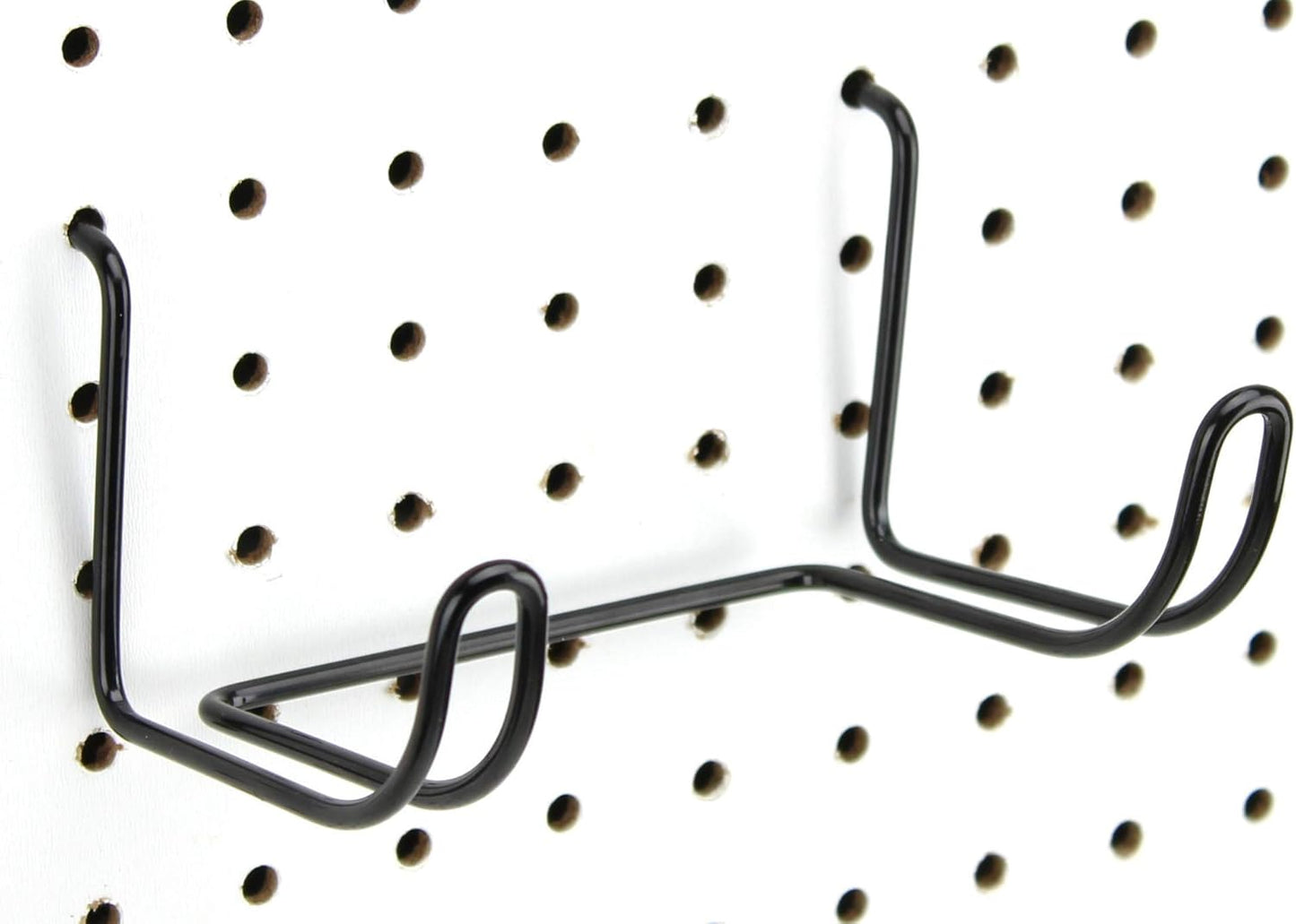 Drill Holder 2 Pack - Black Steel Tool Organizer - Perfect for Pegboard, Garage & Workbench