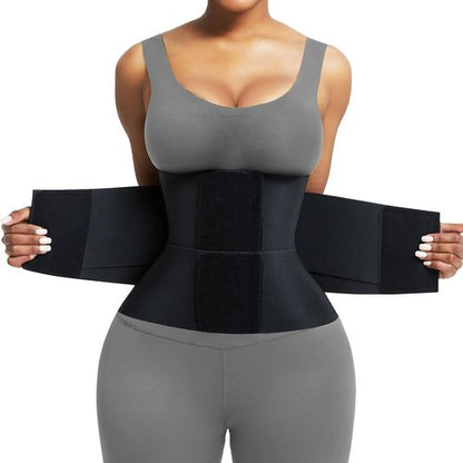 FeelinGirl Waist Trainer Belt - Tummy Control Ab Trimmer for Men & Women | Adjustable Triple Wrap Design