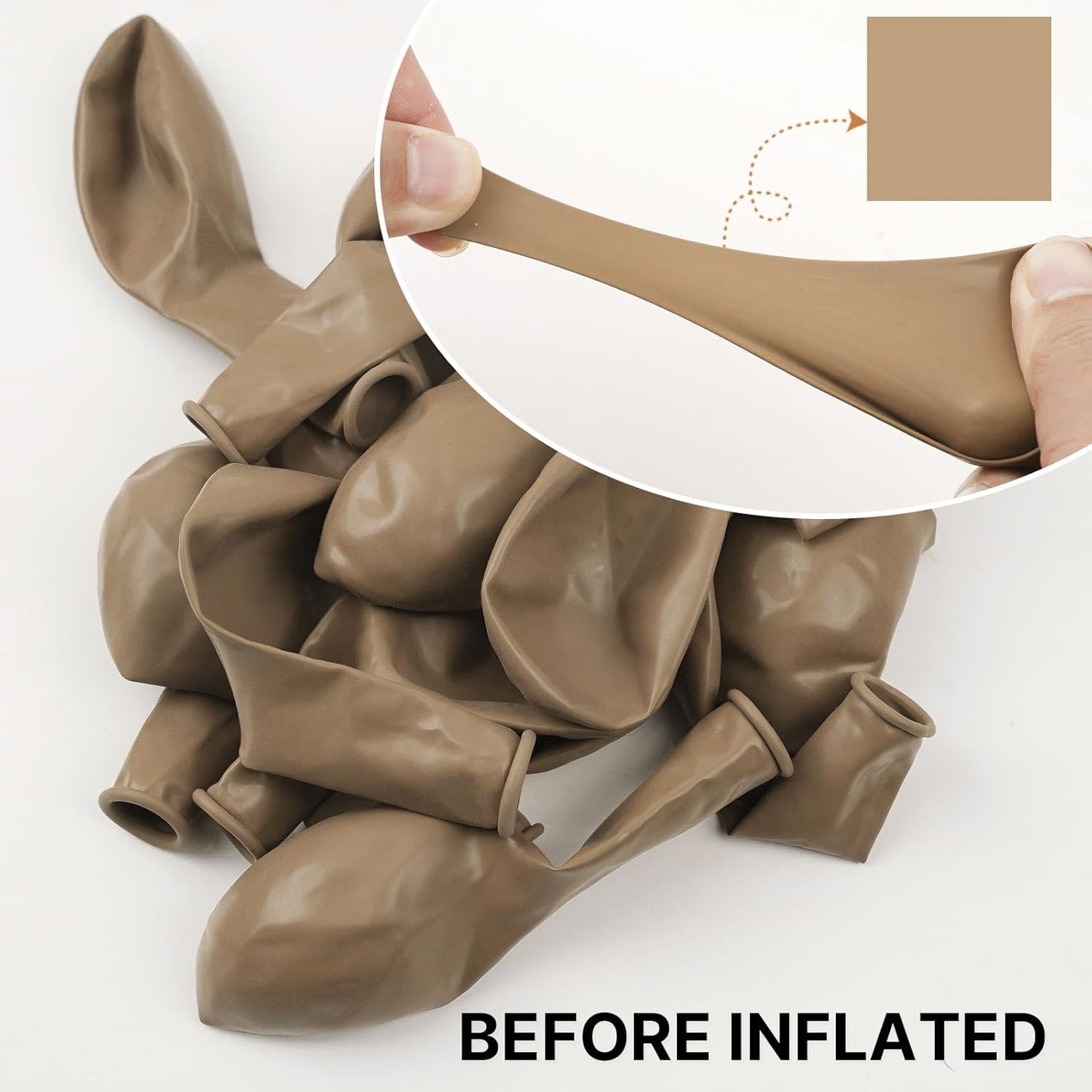 PartyWoo Cream Balloons - 140 Pcs in Beige, Ivory & Nude | Perfect for Graduation, Birthdays & Baby Showers