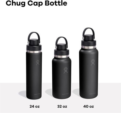Hydro Flask Water Bottle - Insulated Stainless Steel with Wide Mouth Flex Chug Lid | 32 Oz Harbor Blue