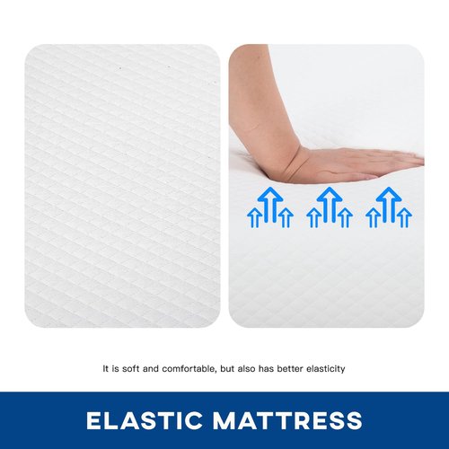 FDW | 12 Inch Twin Mattress | Medium Firm | Gel Memory Foam Mattress | White | Bed in a Box, CertiPUR-US Certified | Pressure Relief, Cooling Ventilated Foam | Washable Removable Cover