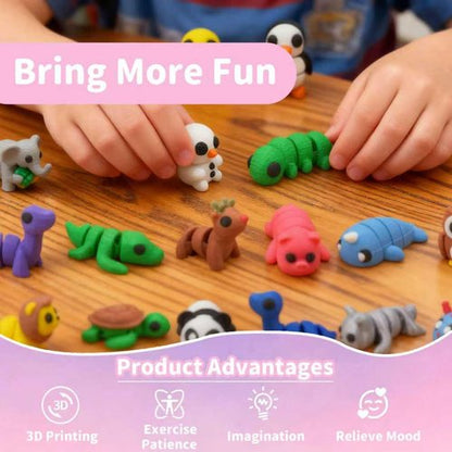 Christmas Advent Calendar 2025 for Kids - 24-Day Countdown with 3D Printed Animals & Educational STEM Toys