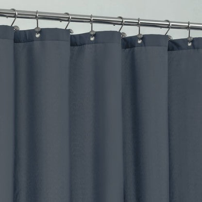 ALYVIA SPRING Stall Fabric Shower Curtain Liner Waterproof - Soft & Lightweight Small Shower Curtain with Magnets for Narrow Stall Size, Machine Washable - 36x72, Stone Blue