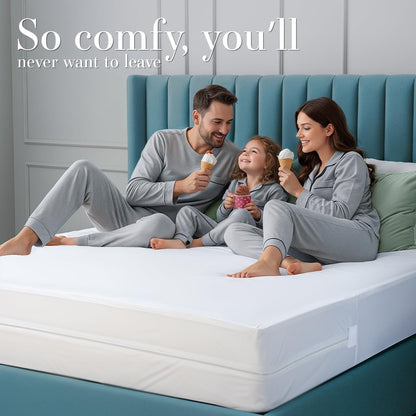 Utopia Bedding Mattress Protector - 100% Waterproof Bed Bug & Dust Mite Proof | Short Queen Size