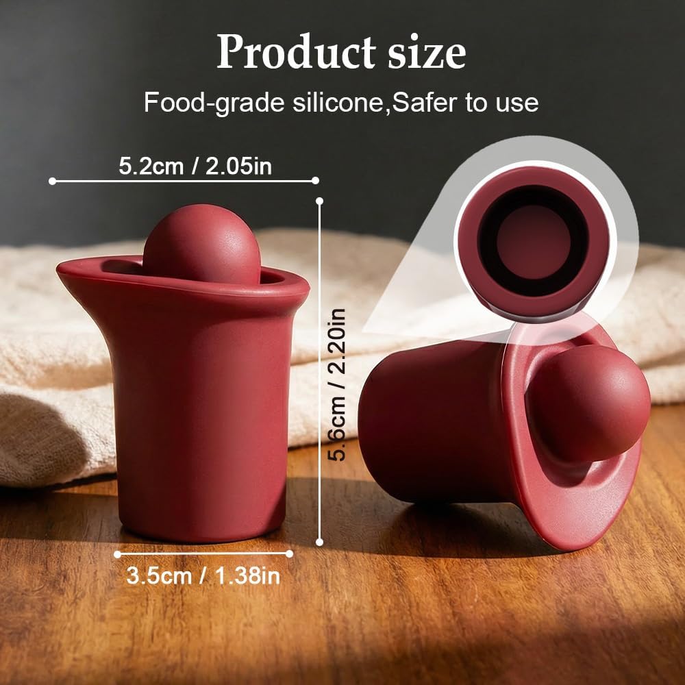 Silicone Wine Stopper for Wine Bottles, Upgraded Reusable Sparkling Wine Bottle Wine Bottle Stopper, Cover Wine Bottle Caps for Champagne Beer Home Kitchen Bars Use (A-12Pcs)