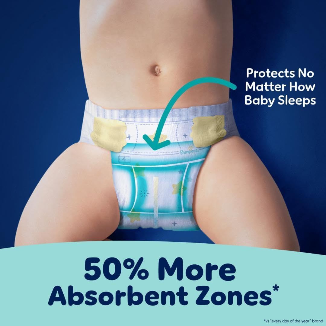 Pampers ZZZ Overnight Diapers - Size 7 (41+ lbs) | 36 Count for Ultimate Nighttime Protection