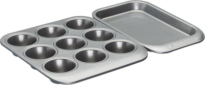Seven-First KitchenCraft Smart Space Non-Stick Carbon Steel Bakeware Set - 7 Piece Stackable Set
