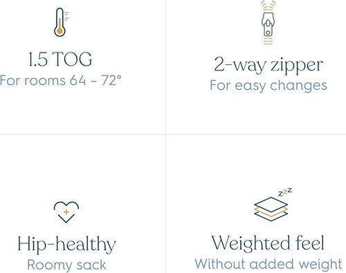 HALO Easy Transition Sleepsack - Wearable Blanket for Cozy Sleep | TOG 1.5, Medium, Heather Pink