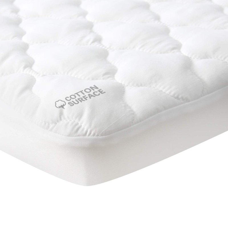 Waterproof Pack and Play Mattress Pad Sheets Fitted, Cotton Fabric Pack and Play Protector, Fits Graco Play Yard, Baby Mini Crib Sheet Cover