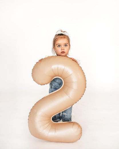 Light Brown Number Balloon - 40 Inch Tan 0 Balloon | Khaki Birthday Decorations for All Ages