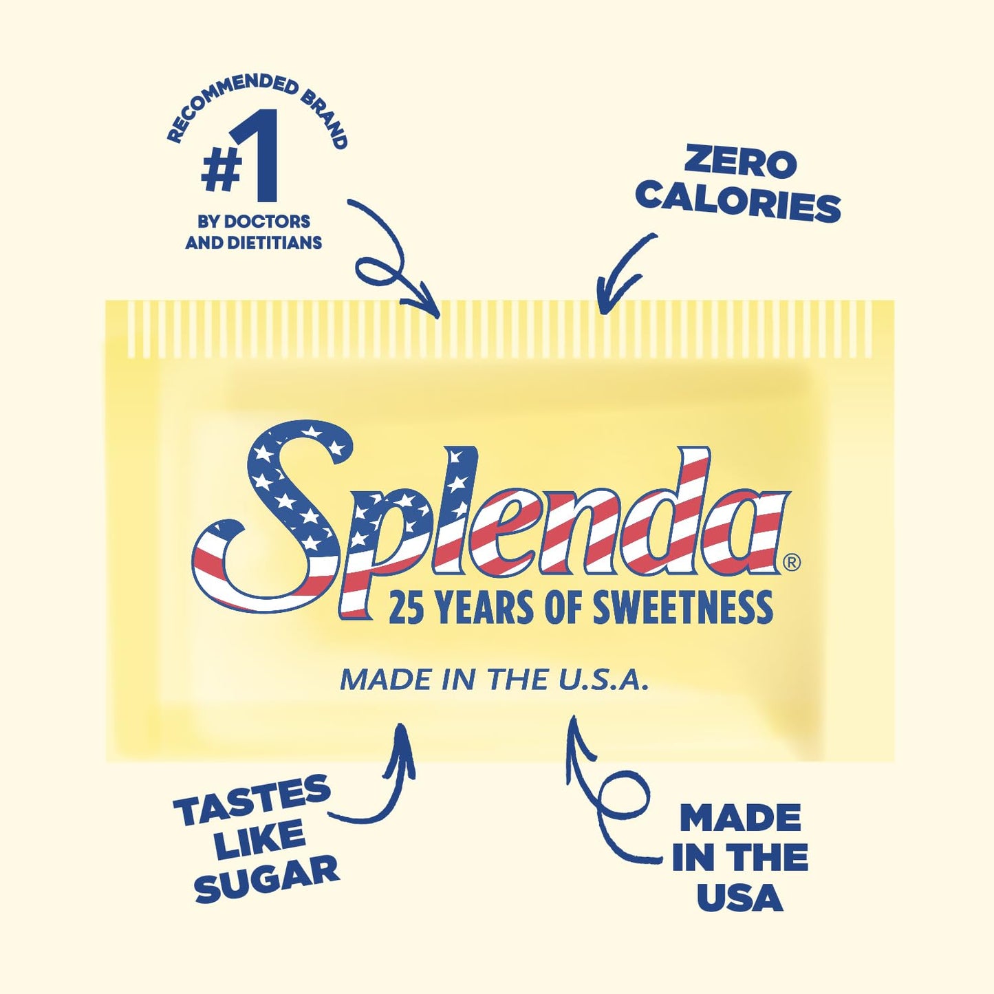 SPLENDA Zero Calorie Sweetener | 2000 Packets for Guilt-Free Sweetening