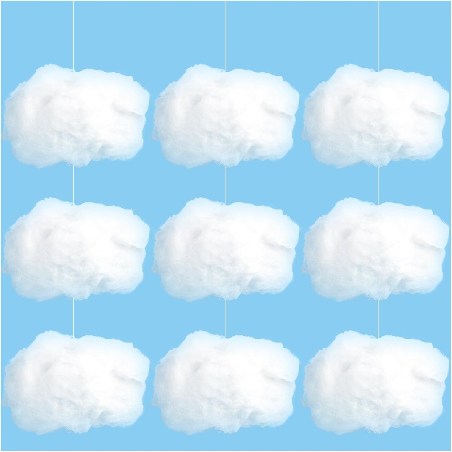 ZAUGONTW Artificial Cloud Props - Imitation 3D Hanging Ceiling Decorations for Weddings & Parties | Extra Small