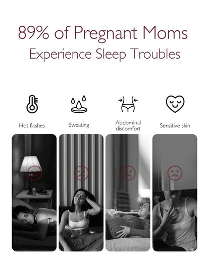 Momcozy Life CoolMurm Cooling Comforter for Hot Sleepers, King/Cali King 106"x90" Soft Breathable Pregnancy Cooling Blanket, 3-Second Cooling, 8 Hours+ Stay Cool All Night, Deep Light Grey