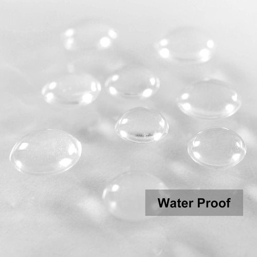 Barossa Design Narrow Shower Curtain Liner with 3 Magnets - Waterproof PEVA Shower Liner for Small Bathroom Stall, PVC Free, Metal Grommets - Clear, 32X72