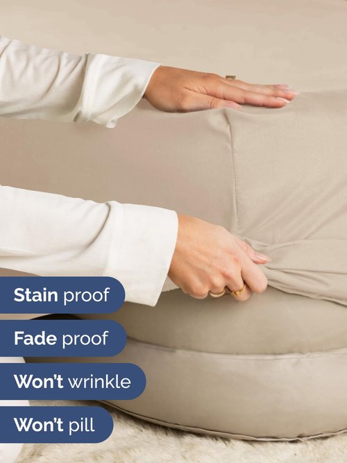 Extra Deep Cal King Fitted Sheet - Hotel Luxury Single Fitted Sheet Only - Easily Fits 18 inch to 24 inch Mattress - Ultra Soft, Wrinkle & Fade Free w/Extra Deep Pockets - Breathable & Comfy - Cream