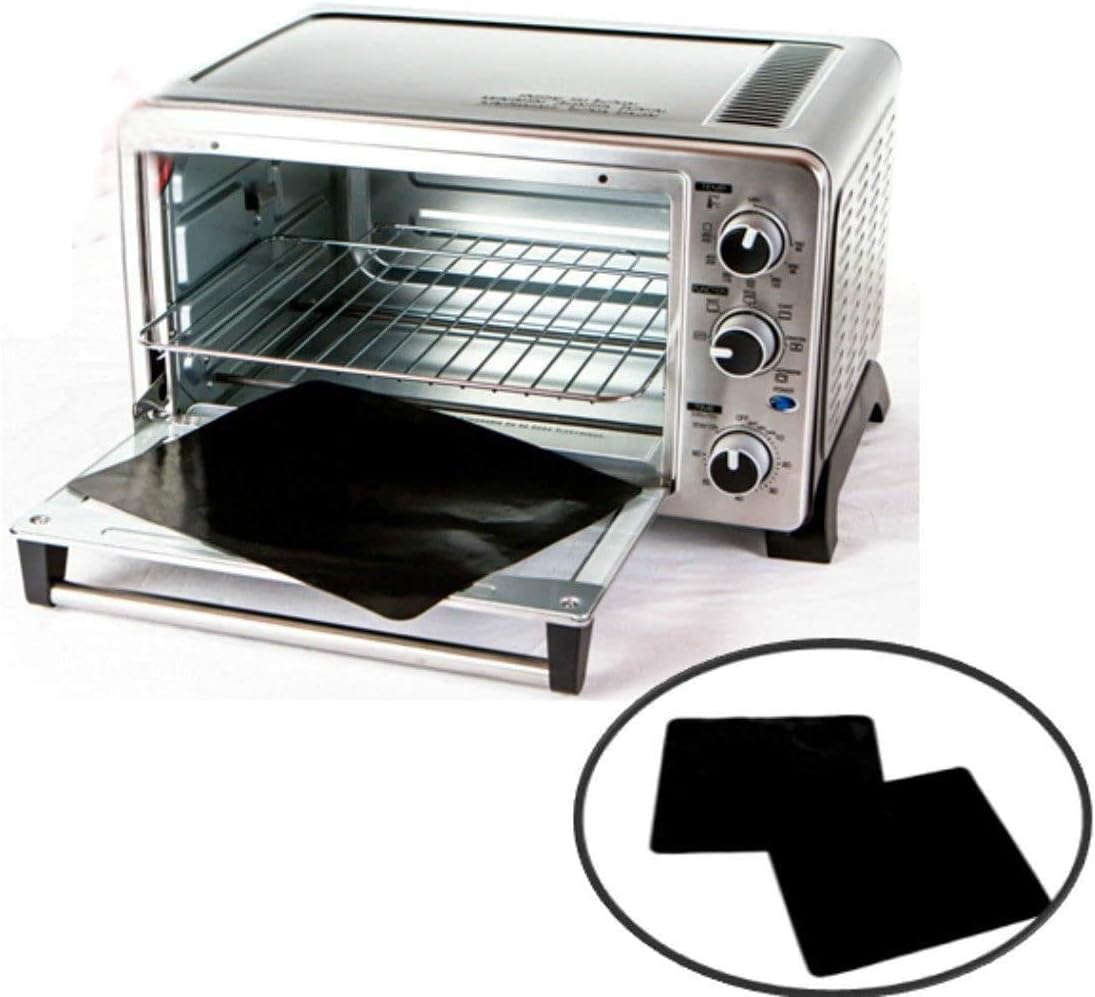 Teflon | 100% Non-Stick Toaster Oven Liner - Prevents Spillovers & Odors | 11" Two-Pack