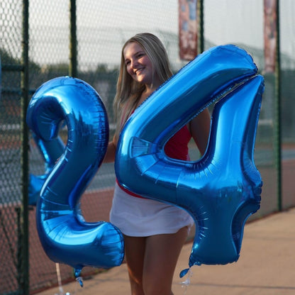 Number 23 Balloon - 40 Inch Navy Blue Birthday Decoration for 23rd Year Celebration