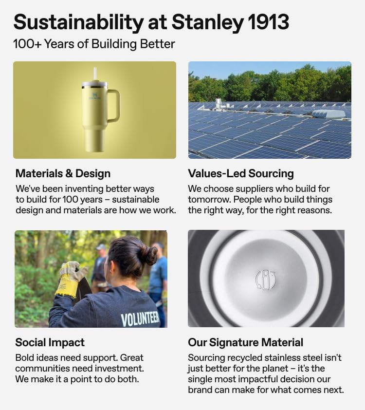 STANLEY Everyday Suburban Mug - 24 oz Insulated Stainless Steel Coffee Cup with Drink Through Lid - BPA-Free, Frost