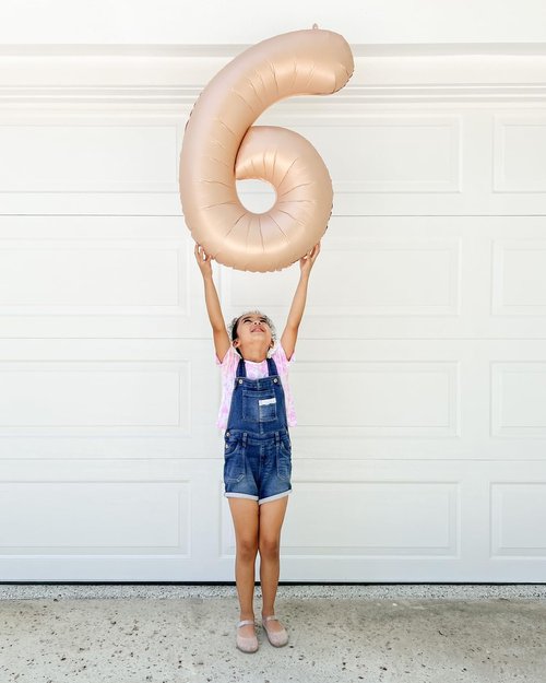 Light Brown Number Balloon - 40 Inch Tan 0 & Khaki 10-50 Birthday Decorations | Sandy Brown Party Supplies