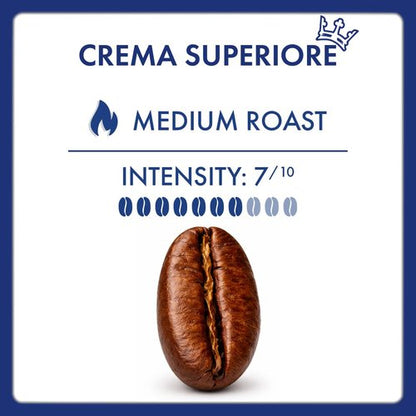 Caffe Borbone Whole Bean Coffee - Crema Superiore Medium Roast, Rich & Smooth, 2.2 lb Bag