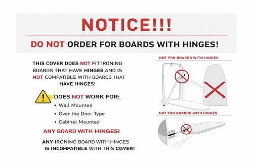 TIVIT Ironing Board Cover 15 x 48” – Made in Italy, Alumitek PRO Heat-Reflective, Thick 4-Layer Padding, Scorch & Stain Resistant